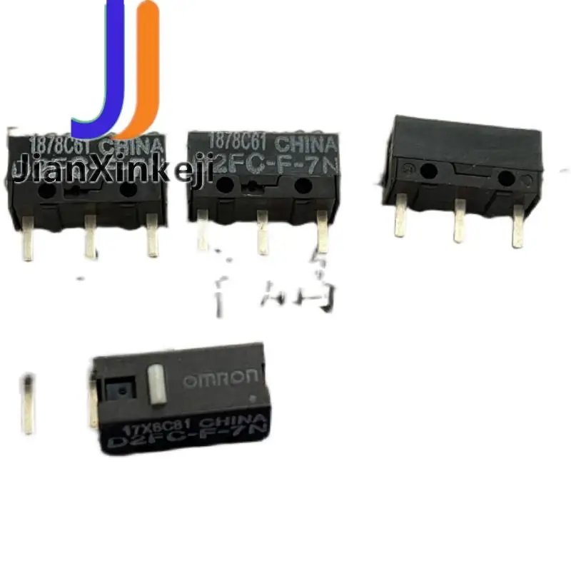 6pcs original new in stock square 3-pin mouse micro switch D2FC-F-7N left and right buttons