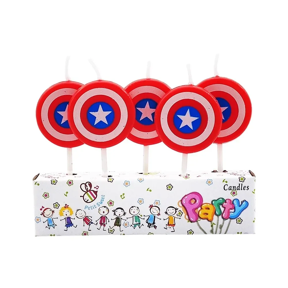 Disney Spiderman Birthday Candles Cake Toppers Candle Party Supplies Wedding Decor Baby Shower Children Party Birthday Gifts Toy