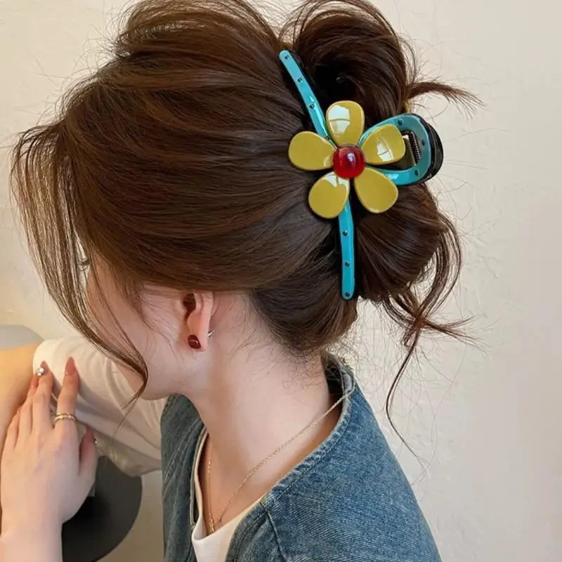 Secure Fit for Thick Hair Women Large Resin Jaw Claw Clip Non Slip Summer Essential