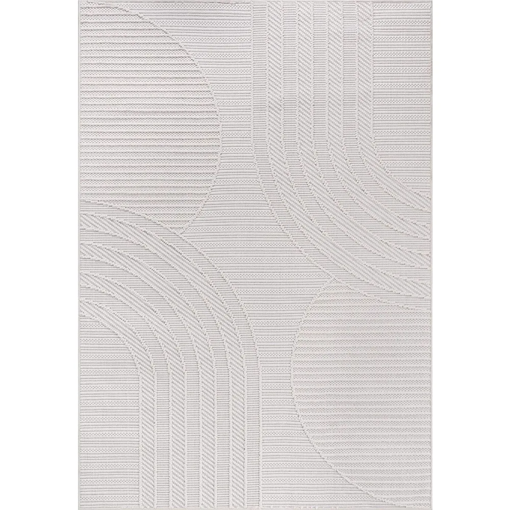 Modern Luxury Geometric Arch Design 8x10 Area Rug - Soft, Stain Resistant, and Easy to Clean