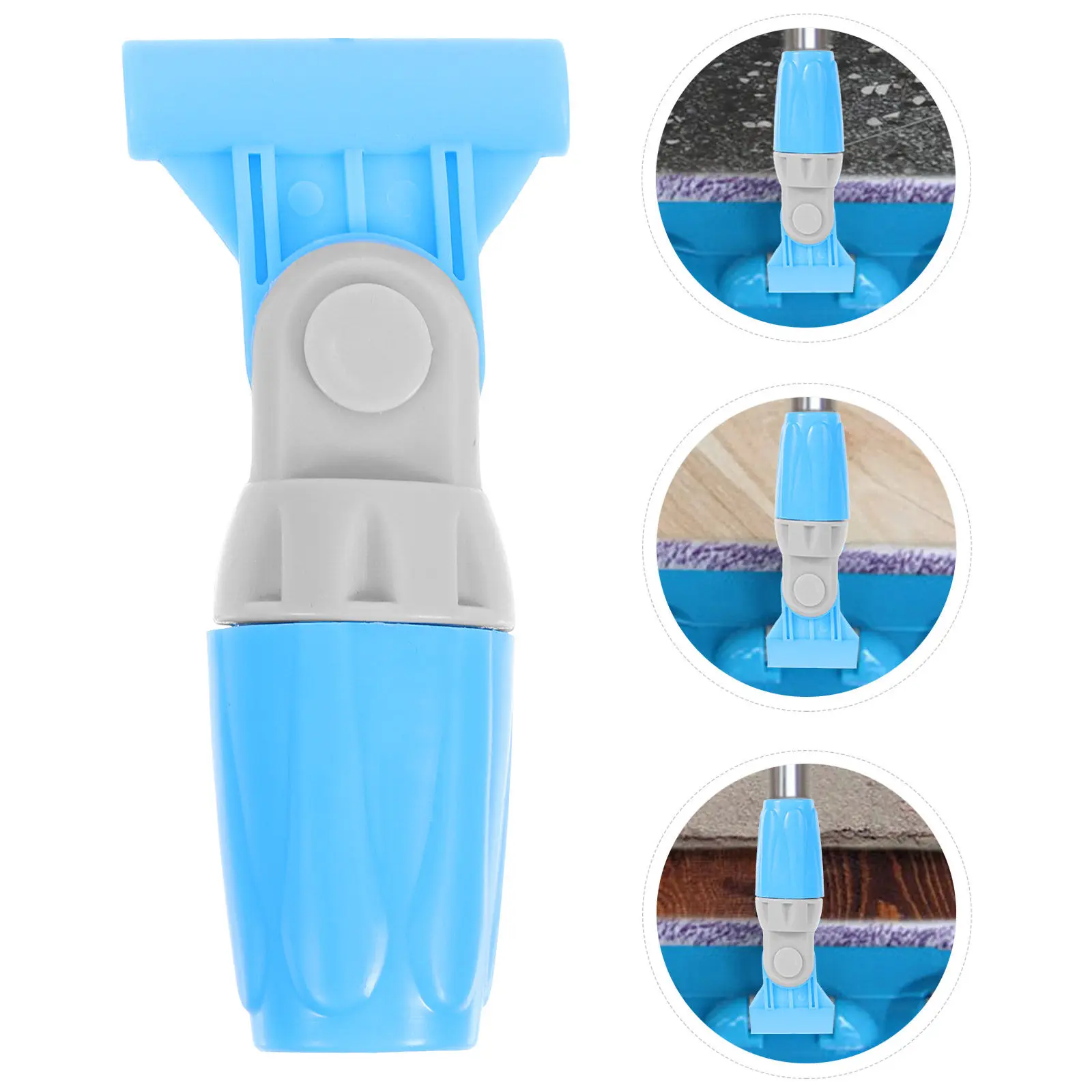Rotating Mop Rod Chuck Heavy Duty Mop Handle Replacement Clamp 360 Degree Swivel Universal Joint for All Broom Heads Cleaning