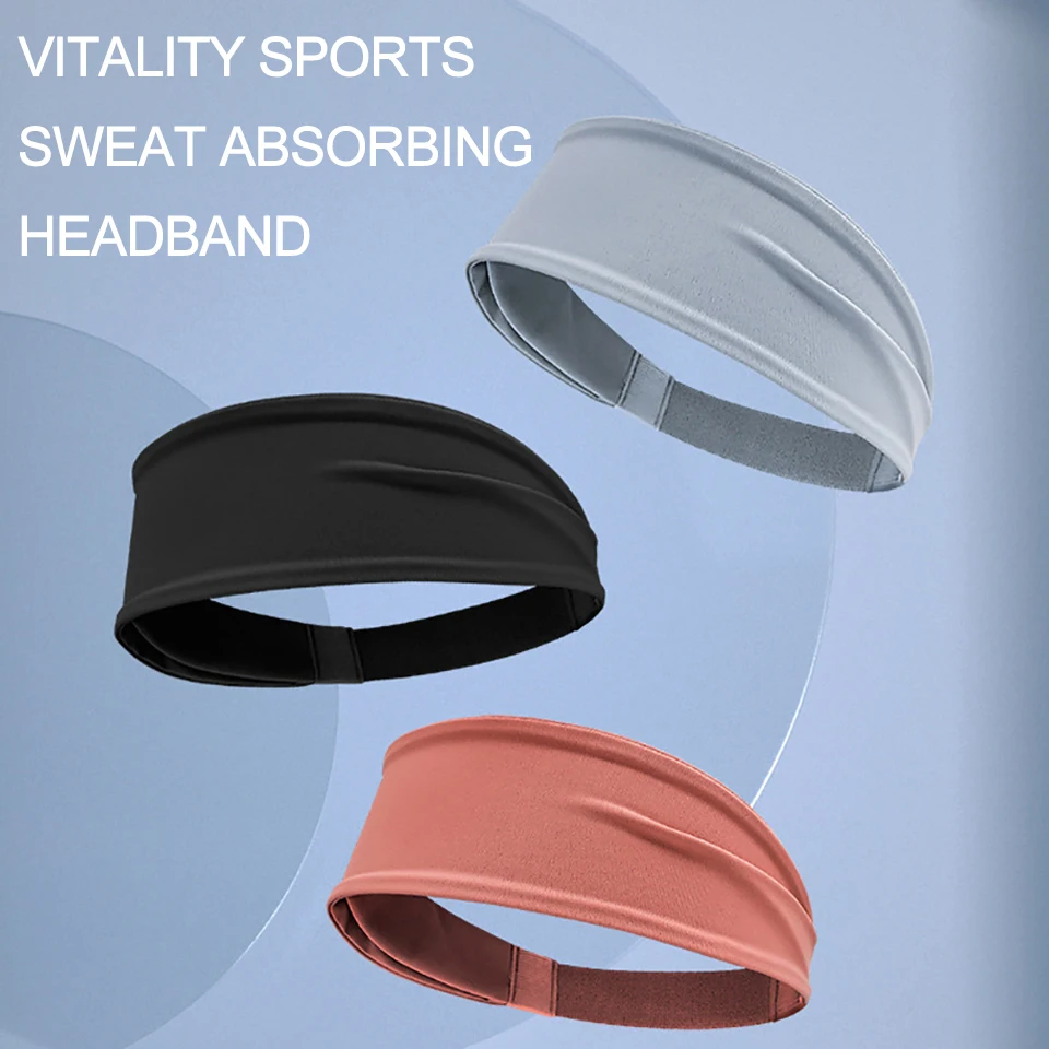 AOLIKES Sport Headbands for Men Women Non-Slip Moisture Wicking Workout Sweatband Fitness Running Cycling Football Yoga Hairband