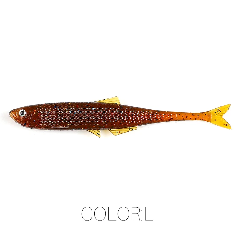 2023 Supercontinent Leanness ShadTeez 6 cm/8 cm Hecht Zander Predator Angeln 3D-Augen Weicher Köder Angelköder