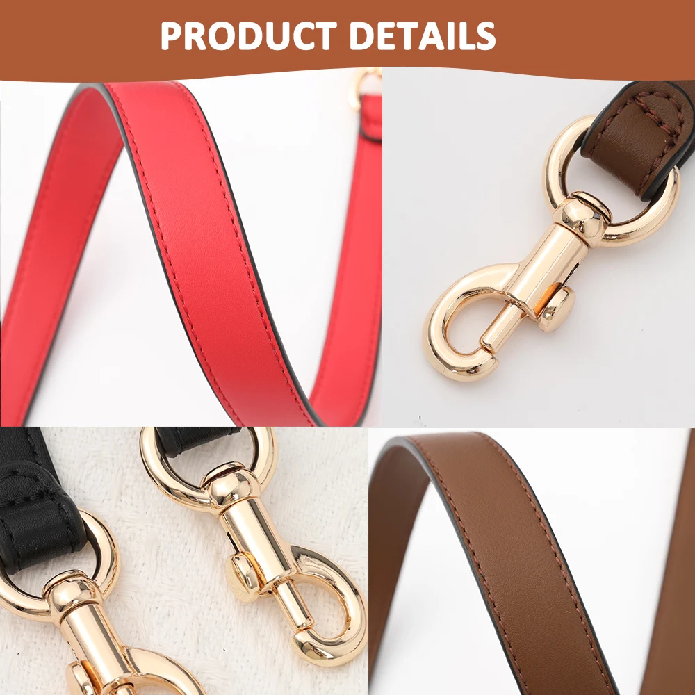 100% Genuine Leather Short Bag Strap Shoulder Strap 36/49/65CM Accessories For Handbags Armpit Bag Hand Carry Replacement Belt