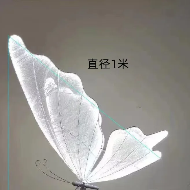 Butterfly LED Light for Wedding, Ceiling Light, Romantic Creative, Hanging Butterfly, Road Load, Walkway on Party, Stage Lights