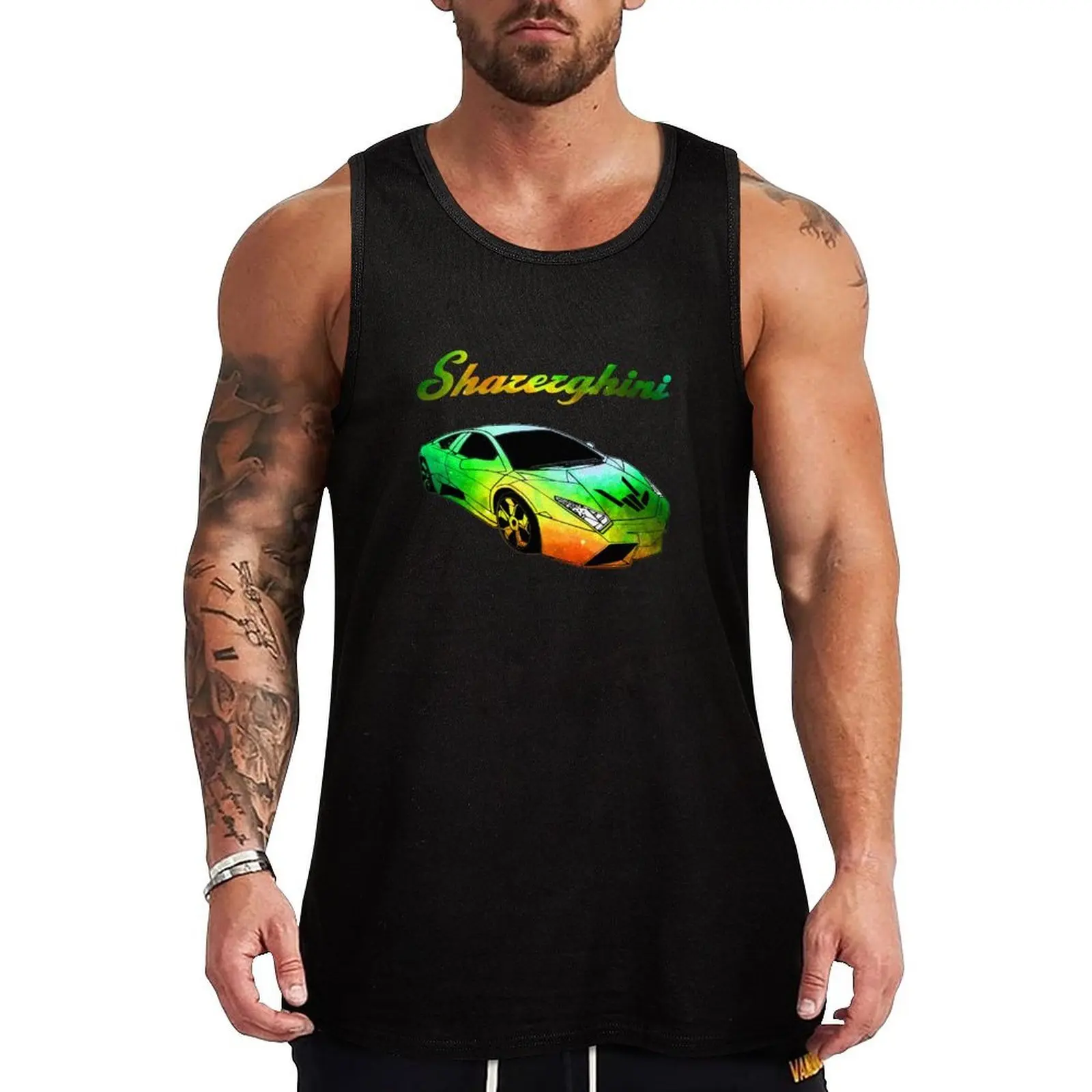 Sharerghini, sharerghini galaxy, sharerghini merch,sharerghini Green, Sharerghini Hoodie, t shirt, Sharer car, share, Tank Top