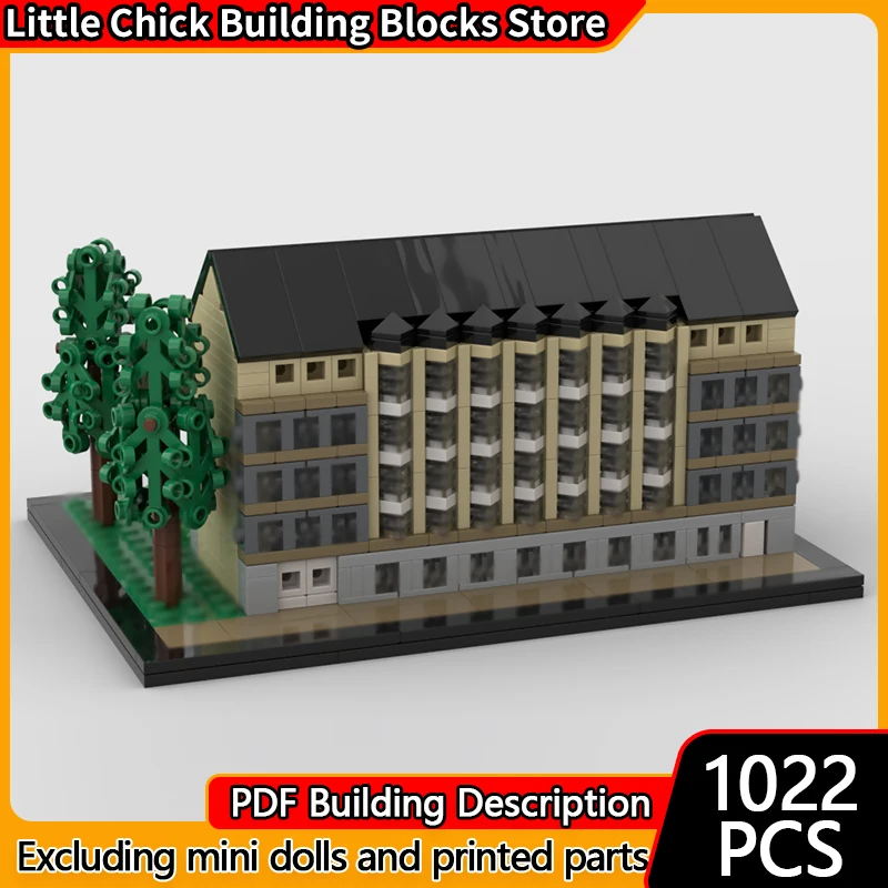 

Street View Model MOC Building Bricks Germany Mechanical Factory Modular Technology Children Holiday Gifts Assemble Toys Suit