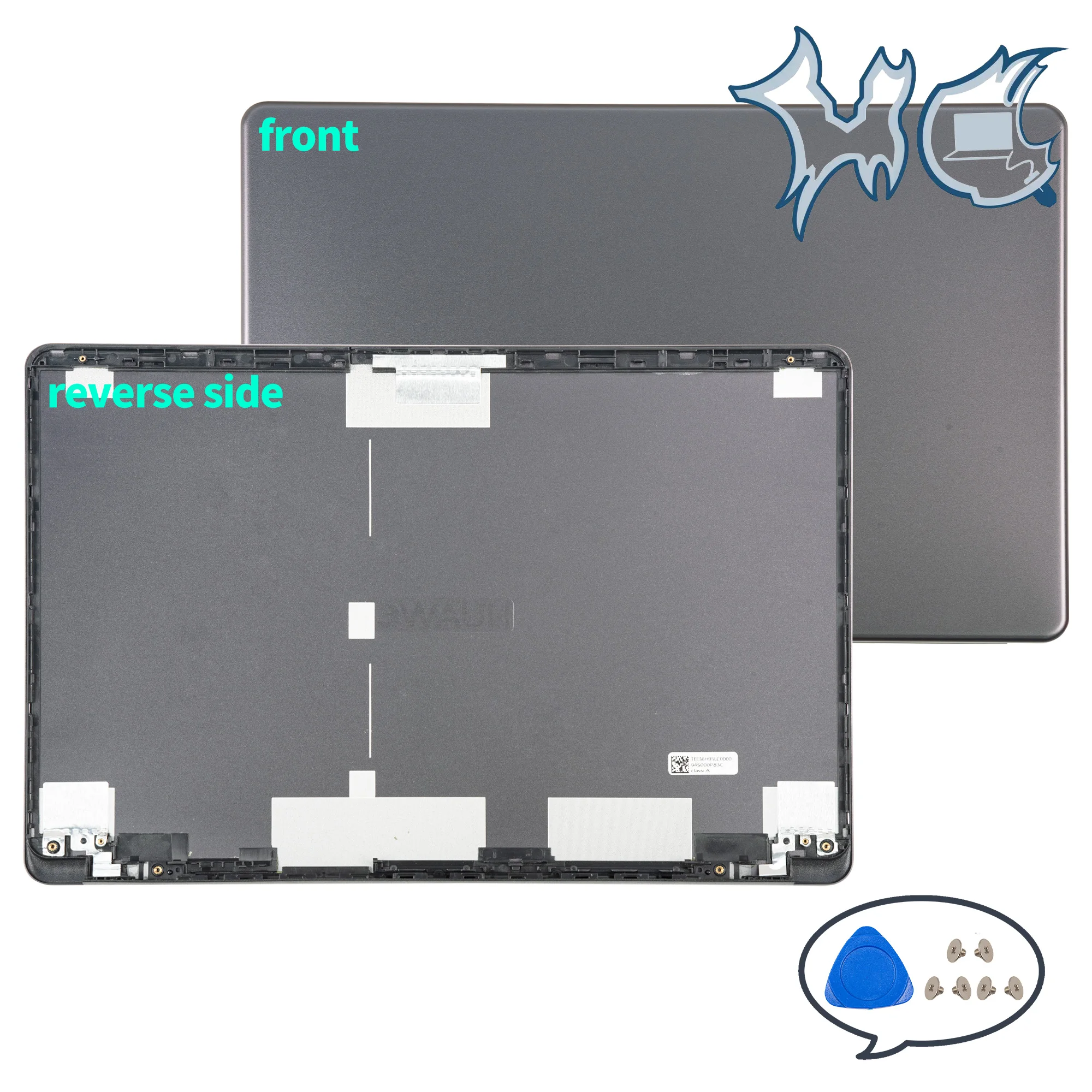 Imagem -02 - Novas Capas para Laptop para Matebook d Mrc pl Series Mrc-w50 W60 W00 Pl-w09 Lcd Capa Traseira Dobradiças de Moldura Frontal Substituir com Logotipo