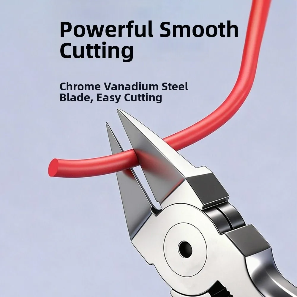 New High Carbon Steel Diagonal Cutting Pliers PVC Handle Non Slip Wire Cutter Small Diagonal Pliers Electronics Repair