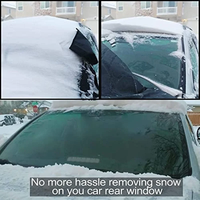 Rear Window Car Snow Cover All Weather Winter & Summer Windshield Automotive Covers Sun Snow Shade Fits Truck SUV Van