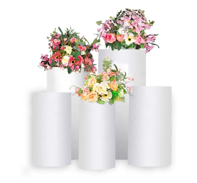 Custom Acrylic Cylinder Shop Retail Cosmetics Display Rack Acrylic Cylinder  Counter Top Make Up Display Stands