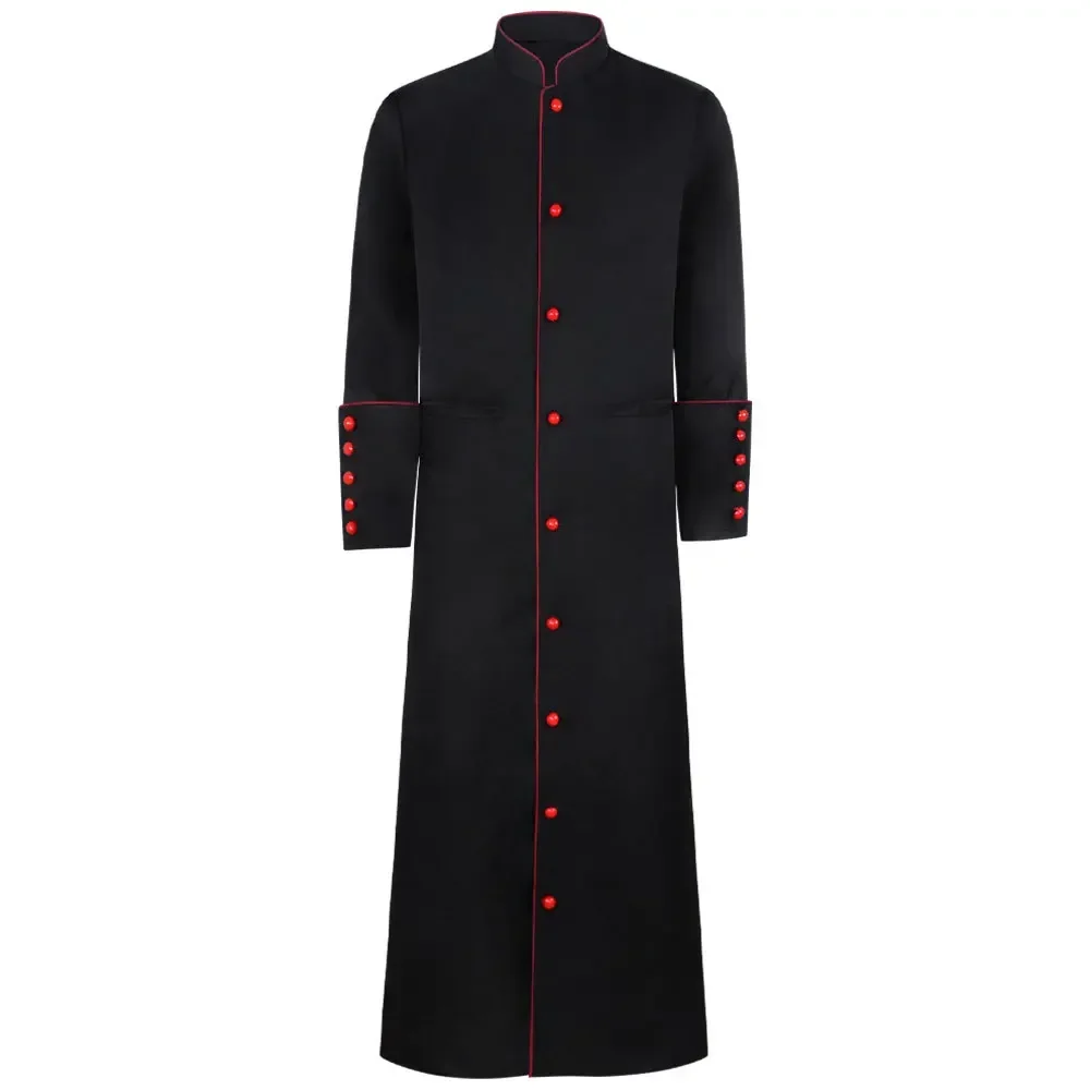 

Halloween Medieval Man Priest Coat Cosplay Costume