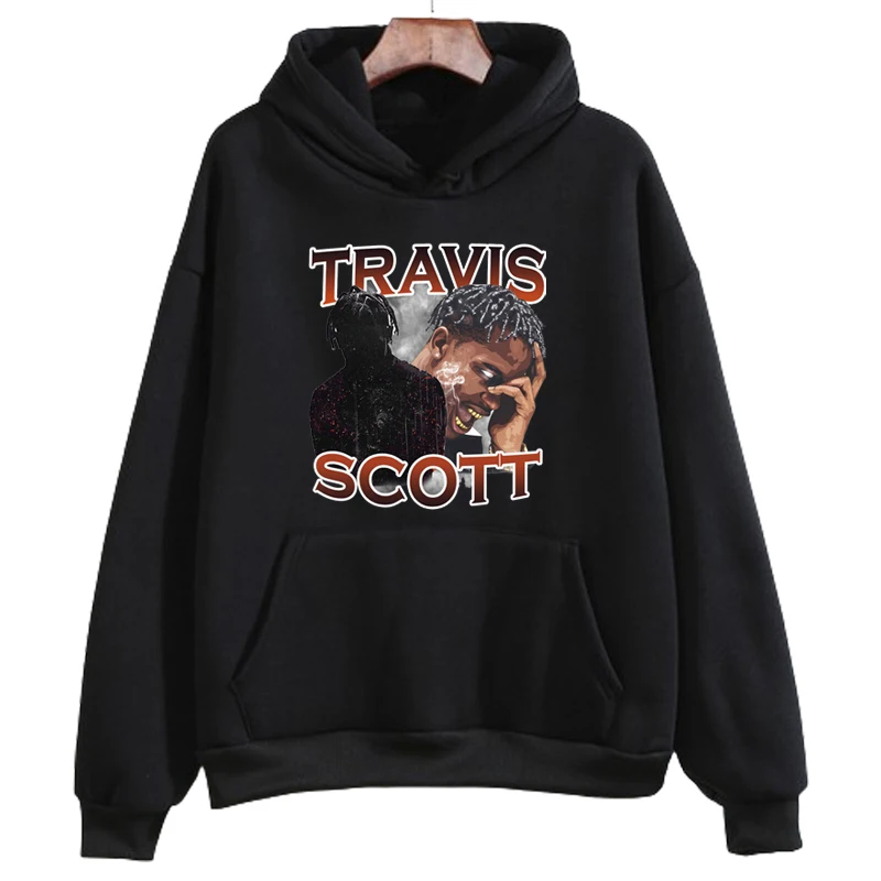 مغني الراب ترافيس الجرافيك هوديس سكوت مطبوعة البلوز الخريف الرجال طويلة الأكمام Harajuku الشارع الشهير البلوز القمم ملابس الموضة