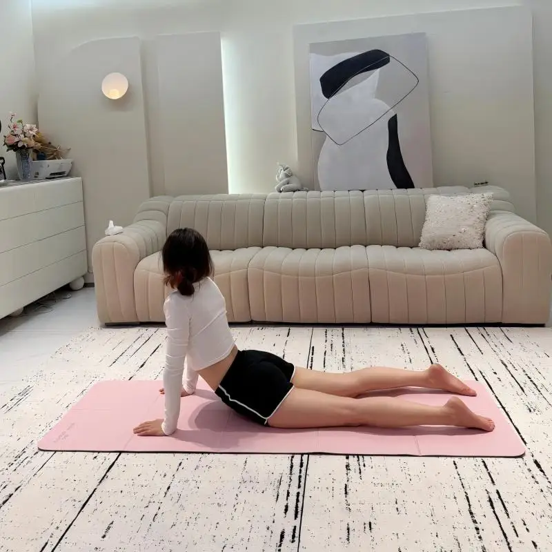 

Foldable Non-Slip TPE Yoga Mat Portable Exercise Mat for Home Nap Travel Odorless Fitness Sleeping Mat