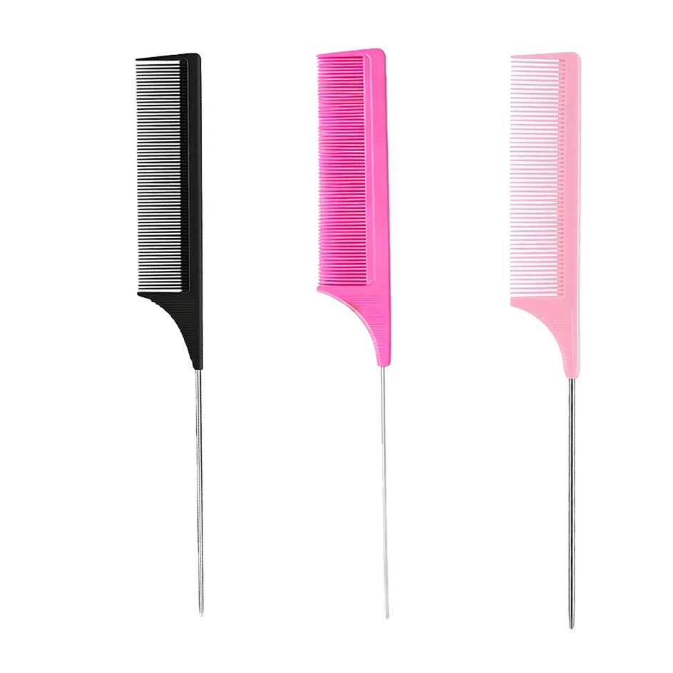 Professional Stainless Steel Hair Tail Combs for Styling