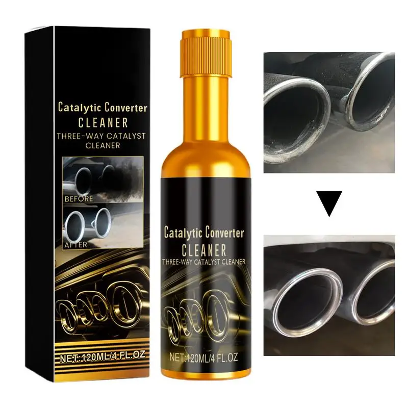 

Emissions System Cleaner 120ml Exhaust Carbon Cleaner For Catalytic Instant Car Exhaust Handy Cleaner Car Engine Booster Engine