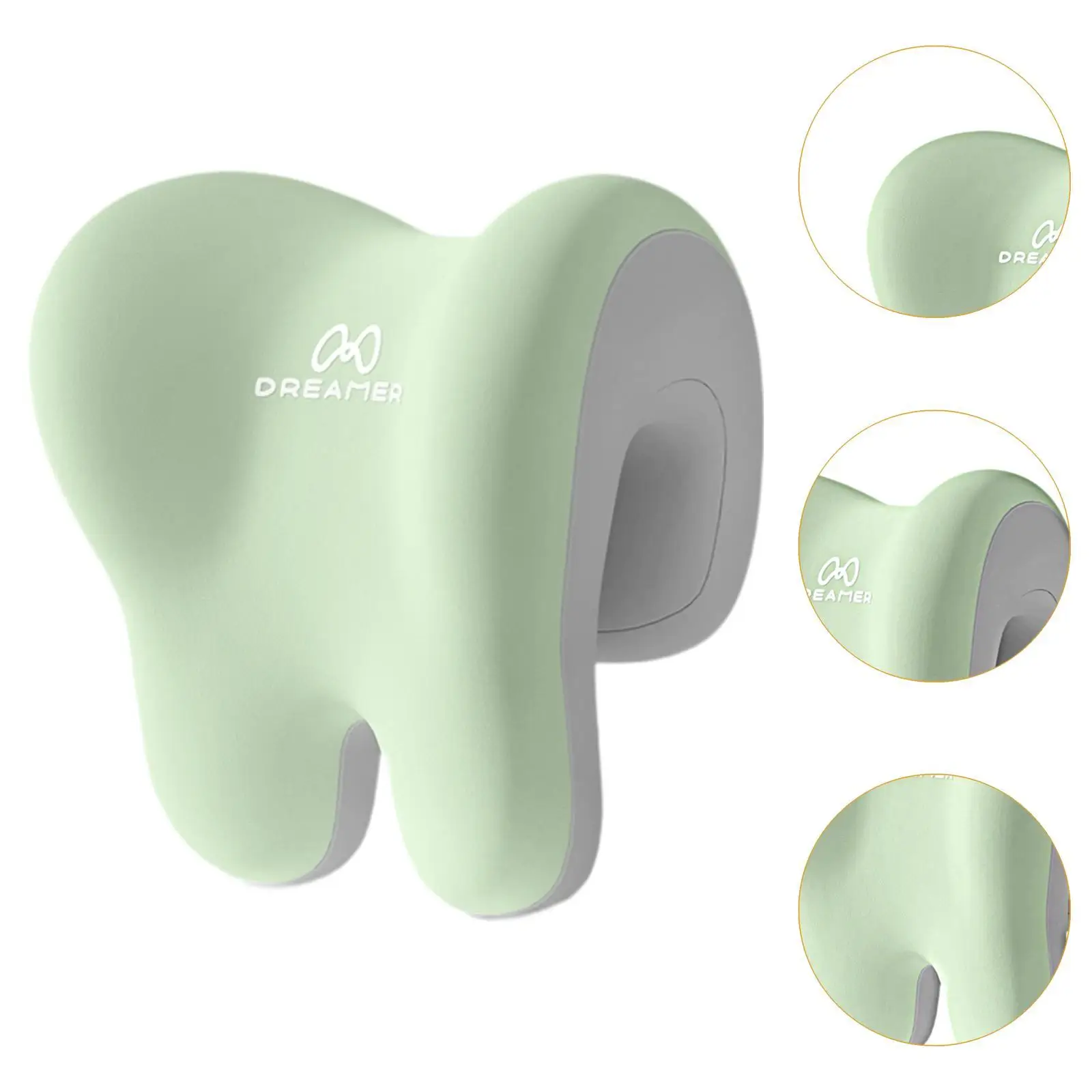 كرسي مكتب لدعم الرقبة، غطاء قماشي مريح وجيد التهوية، وسادة قيلولة