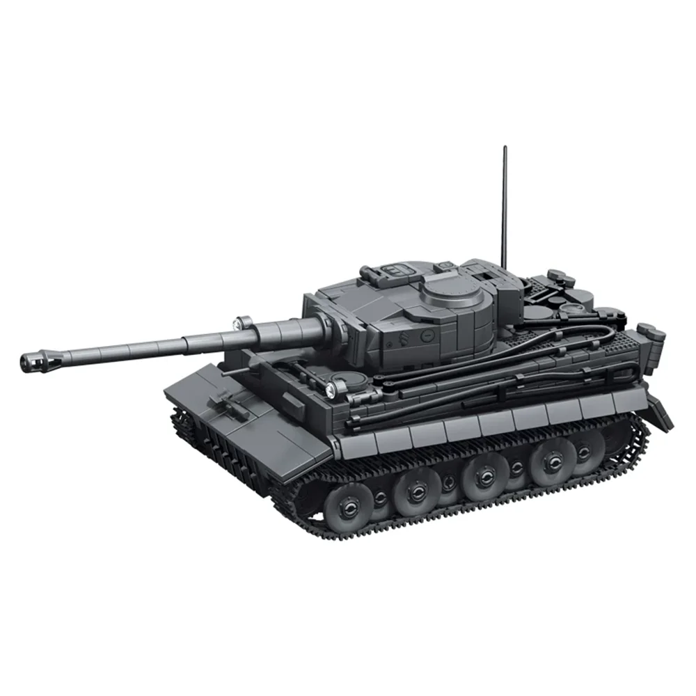 

Military Army Soldiers World War Tiger Heavy Tank Model Building Blocks Bricks Toys
