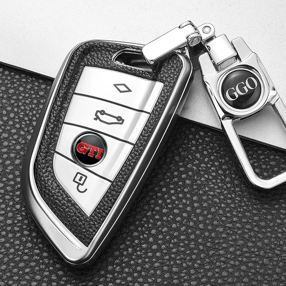 10Pcs Black 3D Car Styling Remote Control Key GTI Logo Small Sticker for VW Jetta Golf Beetle CC EOS R32 MK4 golf 4 motion MTM view 5