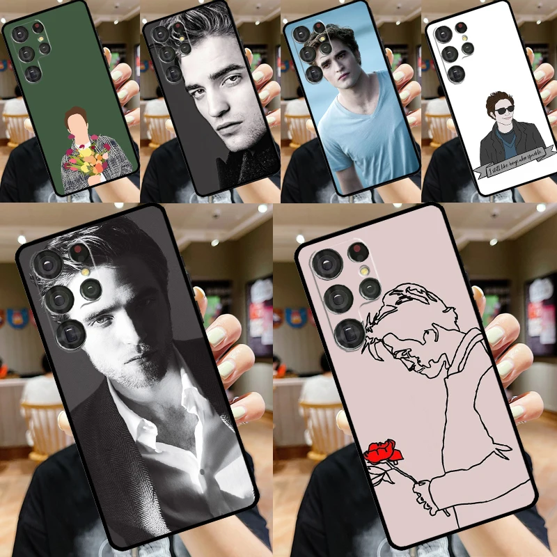 Robert Pattinson Case For Samsung Galaxy S24 S23 S22 Ultra S8 S9 S10 Plus Note 10 20 Ultra S20 S21 FE Cover