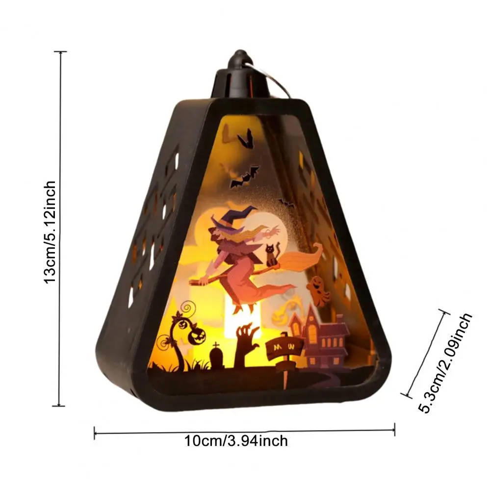 Halloween Lantern Lights Witch Pumpkin Castle Lantern Lamp Ornament Decorations Centerpieces For Yard Garden Camping Porch
