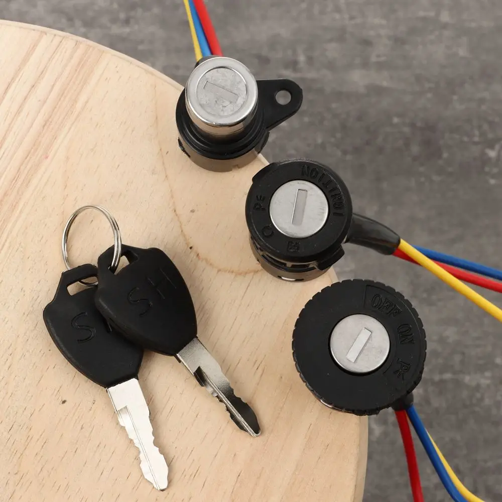 Ignition Switch Key Power Lock Universal Electric Bicycle Biking Portable Dustproof Cycling Parts for Electric Scooter