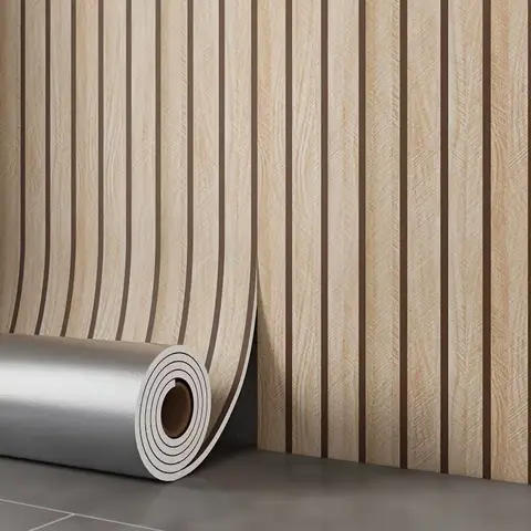 Wood Grain Wall Panels Self-Adhesive Wood Grain Wall Panels, Waterproof 3D Grille Sticker for TV Background, Living Room Bedroom Home Decor