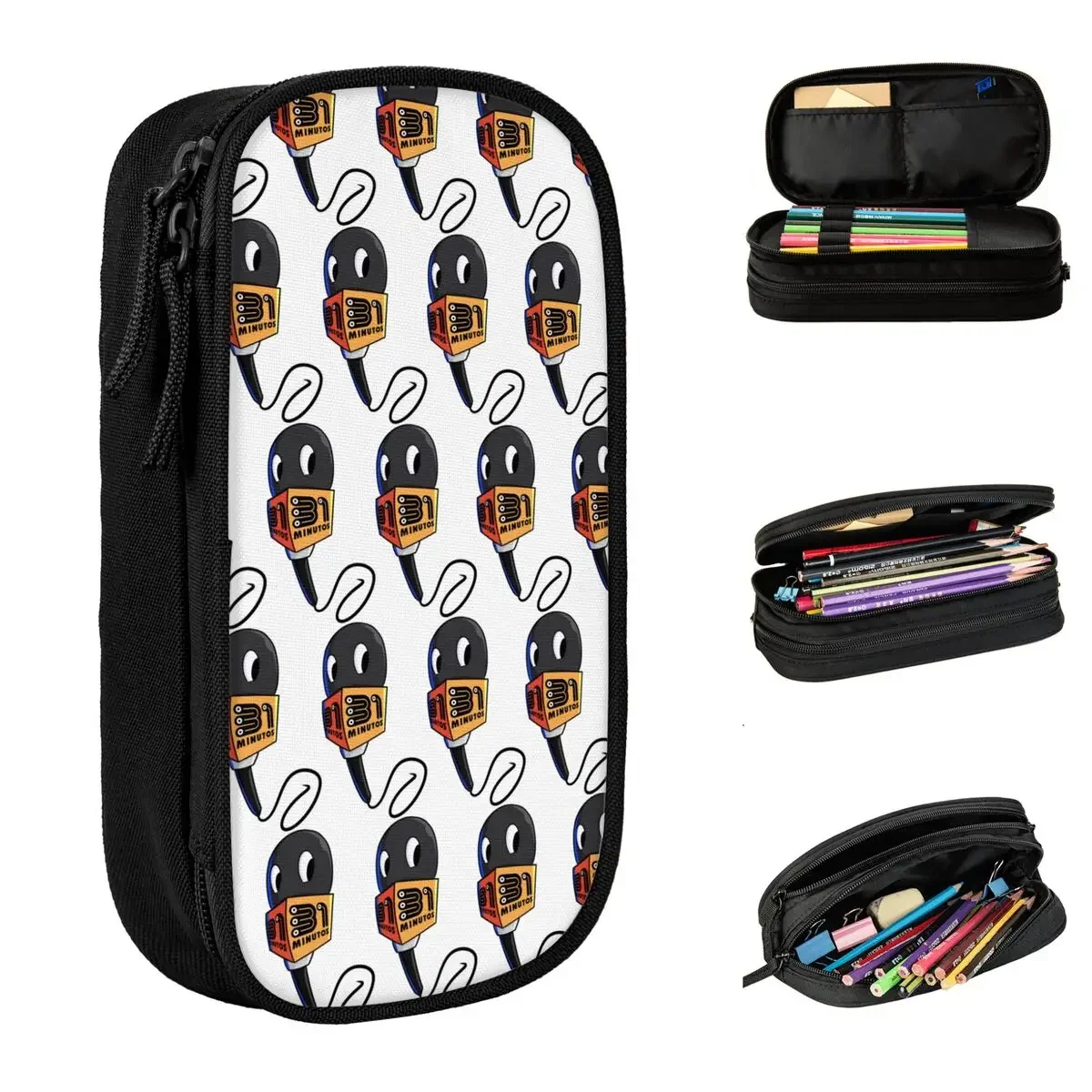 The Microphone Chilean Program 31 Minutos Pencil Case 31 Minutos Pen Holder Bags Kids Big Capacity Students School Pencilcases
