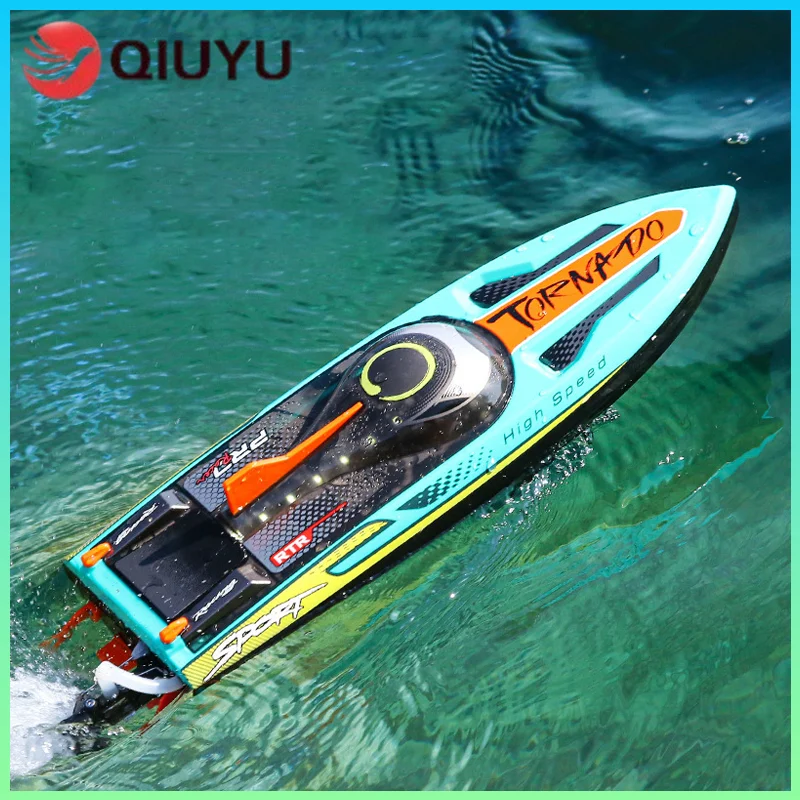 Hot Selling Ultra Large High-Speed Brushless Remote Control Boat Rc Speedboat With Built-In Water-Cooled Lighting Summer New Toy