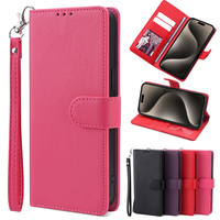 Soild Pu Leather Wallet Strap Case For Sony Xperia XZ premium XZS XR XZ1 Z6 XZ3 XZ2 Compact XA2 XA1 Plus Ultra L1 L2 L3 L4 Cover