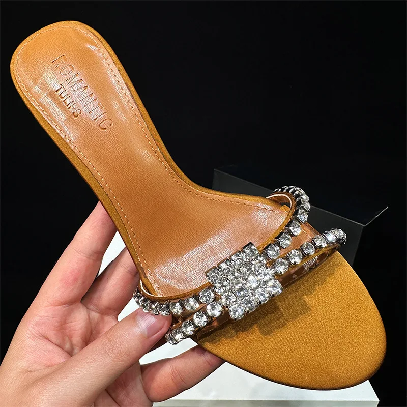 

2026 New Women Shoes Luxury Rhinestone High Heeled Sandals for Woman Fashion Banquet Wedding Shoe Designer Shoes Sandalias Mujer