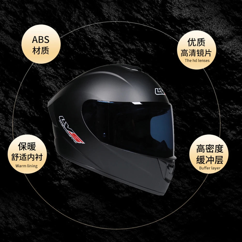 Thunderbolt Full Face Biker Helmets Wear-Resistant Motocross Kask Breathable Racing Helmets Anti-Fall Motorcycle Head Supplies