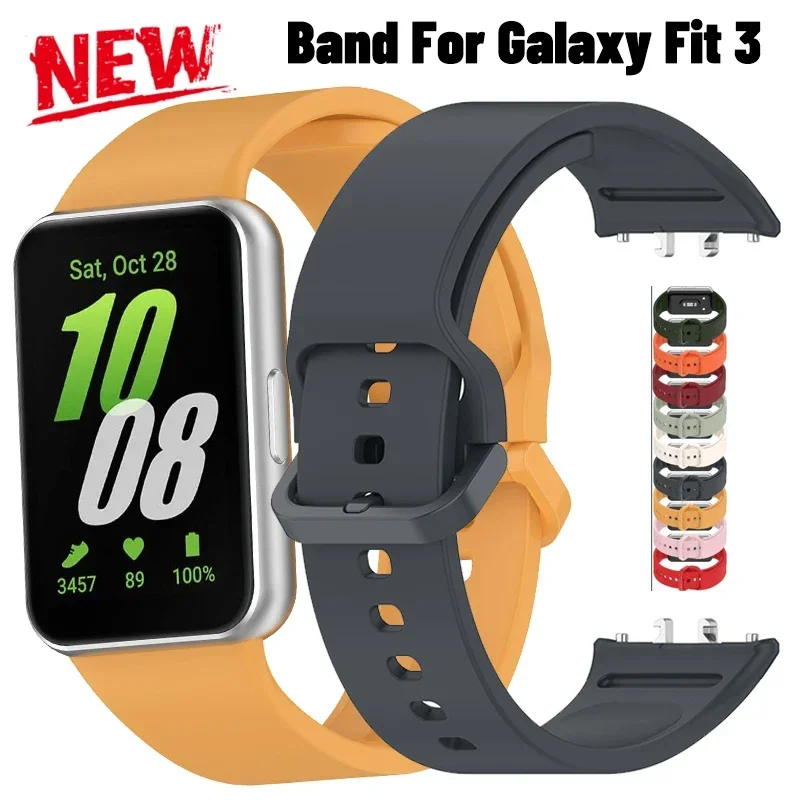 

Silicone Strap For Samsung Galaxy Fit 3 Watch Bracelet Replacement Sport Watchband For Samsung Galaxy Fit3 Band Accessories