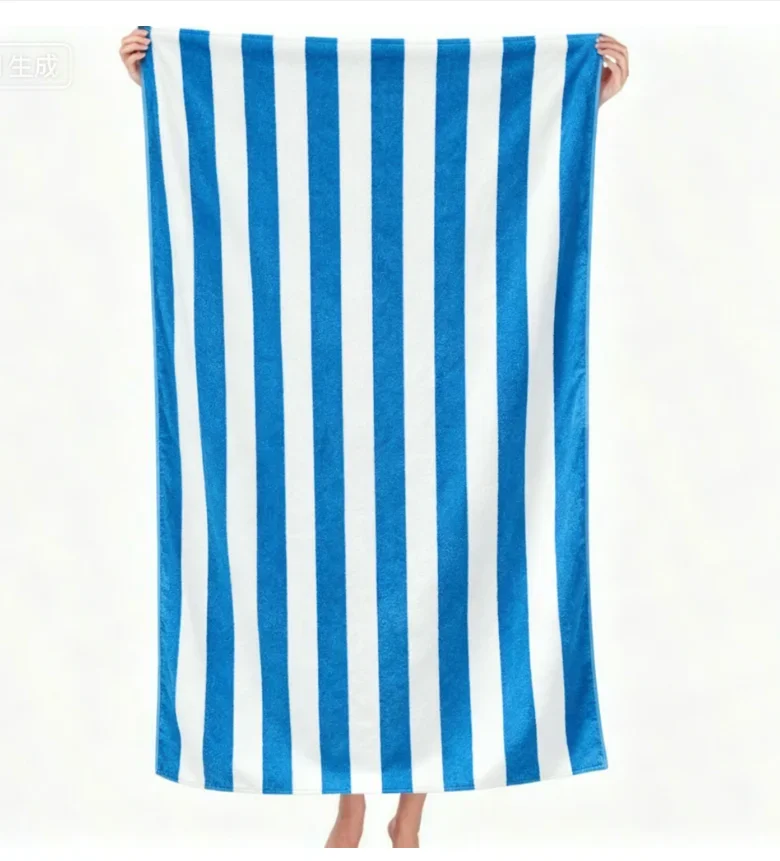 Oversized Large Quick-Dry Beach Towel Women Men Friendly Black White Checkered Absorbent Soft Microfiber Bath Towel
