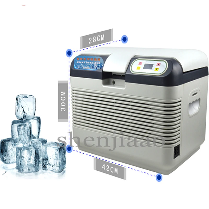 AC 220V  12L Portable Thermoelectric Cooling Drug Sperm & Pig Nursery / Rabbit / Tempered Mouse Cool Box Car Fridge Freezer