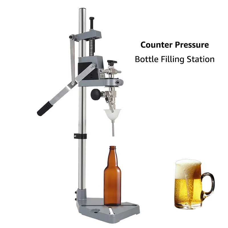 Manual beer bottle filling station, Counter Pressure Beer Bottling Machine,Metal Flexible bottle filler for micro breweries