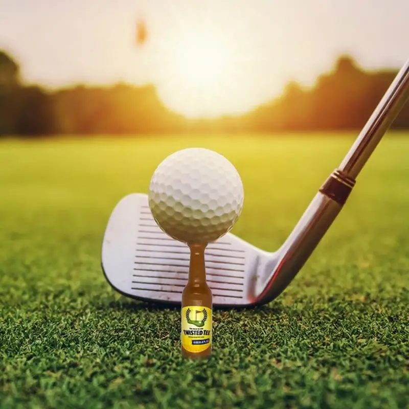 Funny Golf Tees Resin Golf Tees Novelty Bottle Shape Golf Tees Portable Golf Accessories for Driving Range Reusable Golf Tees