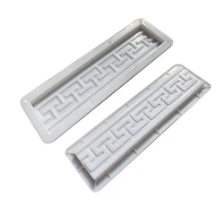 Azulejos de suelo antiguos, moldes de líneas traseras, productos de cemento, bordes, Baseboards, azulejos de suelo Swastika, tallas abrasivas de hormigón