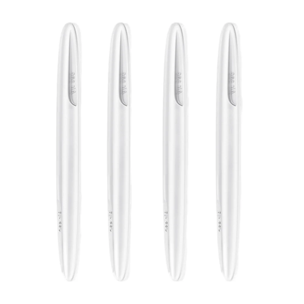 

4Pcs Shock-Absorbing Design Black White Silica Gel Car Crash Strip Transparent for most Vehicles