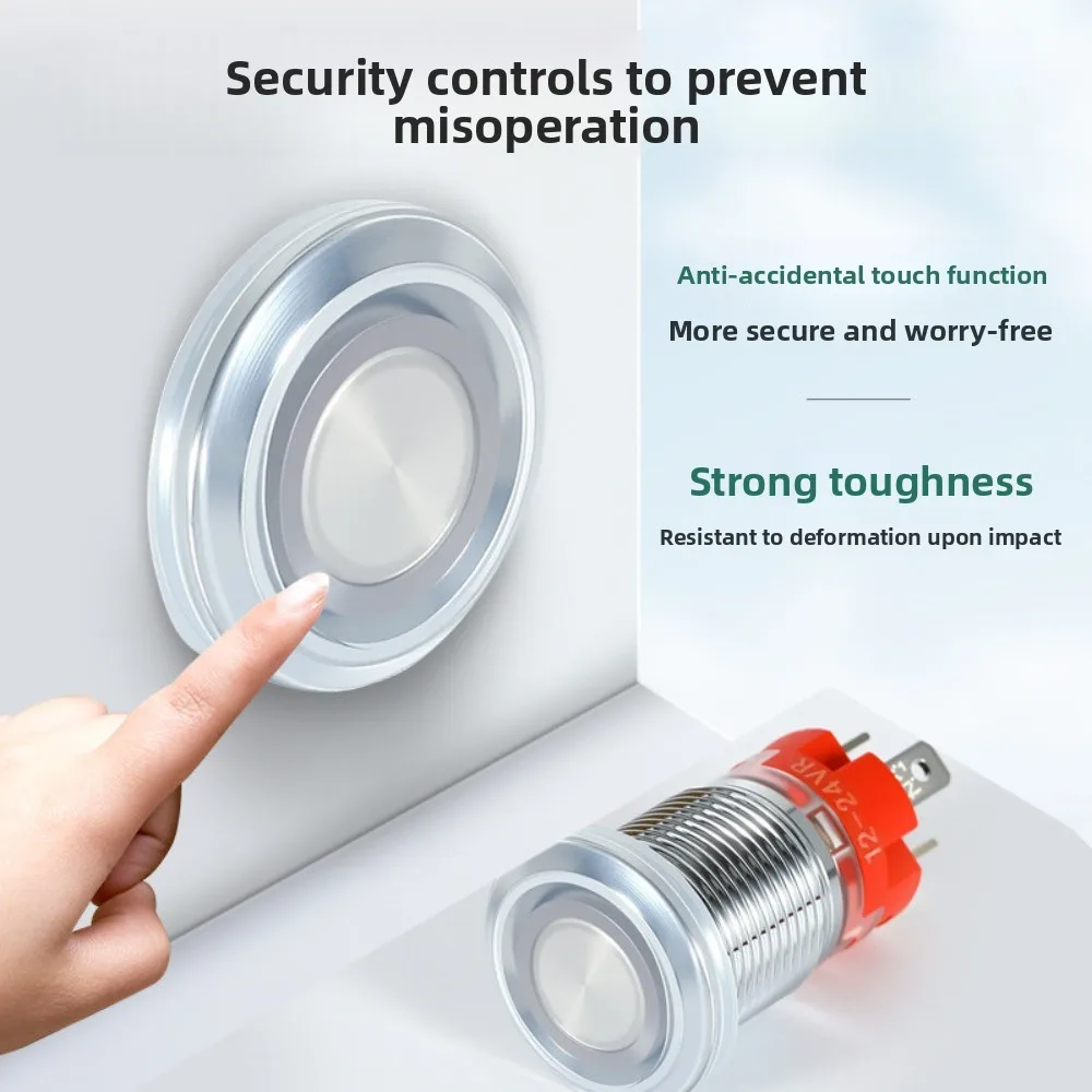 12 16 19 22mm Waterproof Metal Button Silicone Protective Cover Transparent Sealing Cover Soft Dustproof Cover Leather Cap