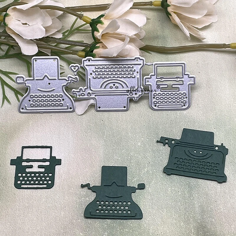 New Typewriter decoration DIY Craft Metal Cutting Die Scrapbook Embossed Paper Card Album Craft Template Stencil Dies