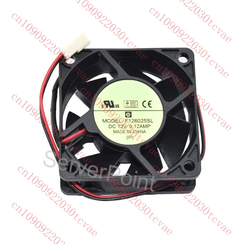 

Brand New F126025SL 6025 DC 12V 0.12AMP 2 Lines Square Dual Ball Cooling Fan