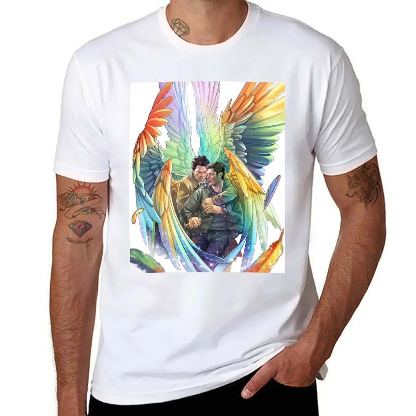 

Destiel Rainbows T-Shirt Dry Fit Running Short Sleeve Top