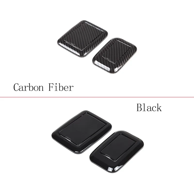 ABS ألياف الكربون سيارة المقعد الخلفي تعديل زر مكافحة خطأ غطاء اللمس اكسسوارات لاند روفر رينج روفر رواج L460 2023 #2