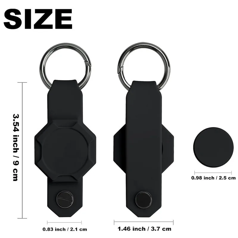 2024 New Waterproof KeyHolder,Silica Key Organizer Car Keychain, Apple Airtag Case For Key Smart GPS Tracker