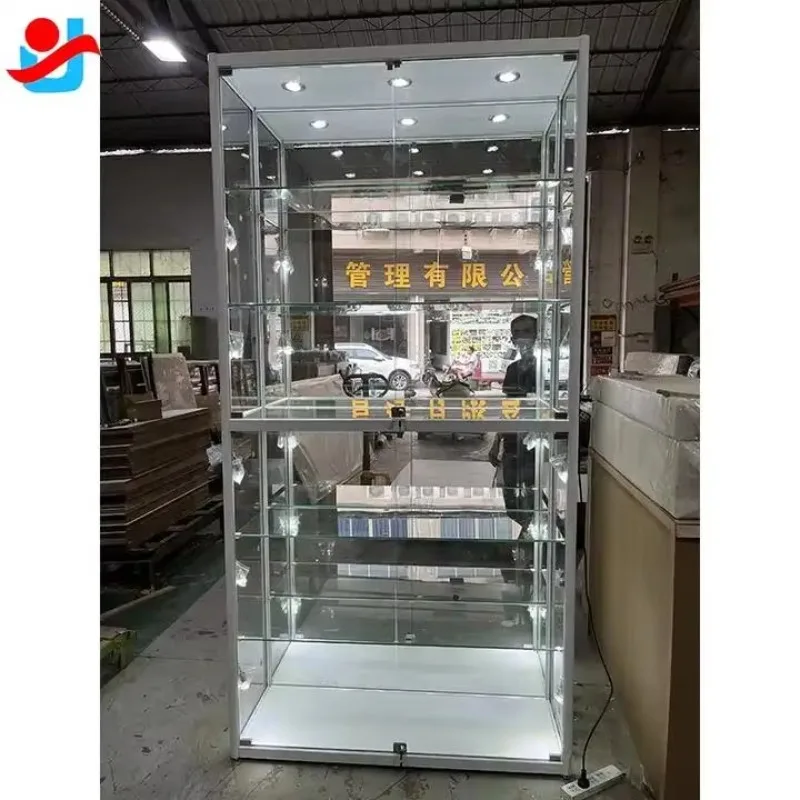 Vetrine per forniture di fumo per vetrina in vetro di vendita personalizzata. Vetrine per esposizione del negozio di fumo