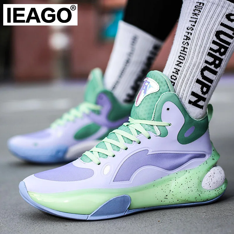 

IEAGO Original Men's Spike New Casual Basketball Sneakers Women's Anti-slip Sports Training Running Shoes