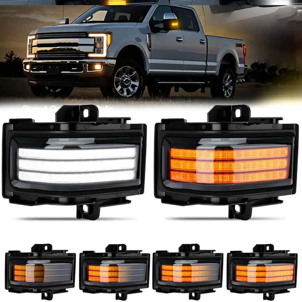 

4 Pin LED Side Rearview Mirror Turn Signal Light Lamp for Ford F150 2015-2024 & 2017-2024 Ford F250 F350 F450 F550 Super Duty
