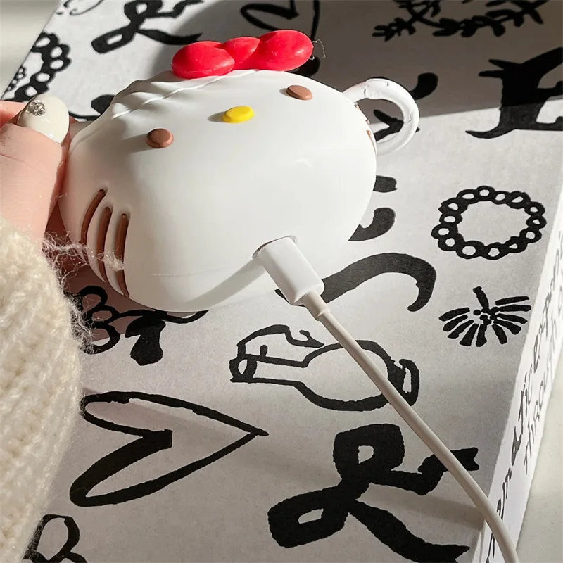 Hello Kitty-Juste pour écouteurs en silicone souple, jolie boule de riz, étui Airpods Pro 2, étui Airpods 3, 2022, 2021