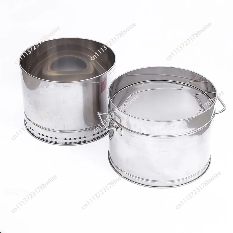 Commercial Grade Stainless Steel Hanging BBQ Grill, Large Capacity Smokeless Roasting Barrel with Auto Rotation